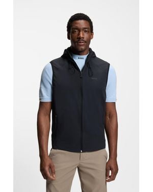 BOSS Dark Blue Men's Casual Jackets Size M - Black