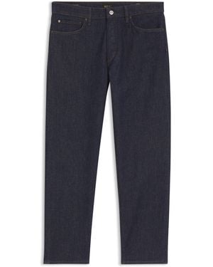 BOSS Jean Regular En Denim Stretch Brut - Bleu