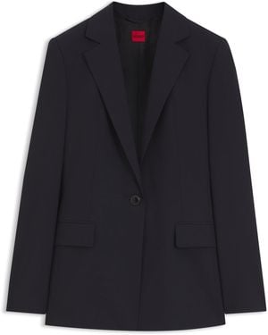 HUGO Blazer Regular Fit A Un Bottone - Blu