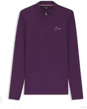 BOSS Camicia Da Equitazione Per L'Allenamento - Viola