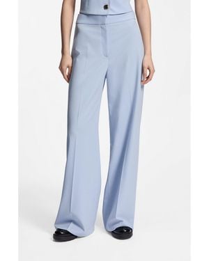 HUGO Wide-Leg Trousers - Blue