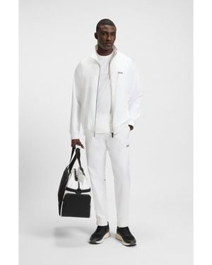 BOSS Water-Repellent Tracksuit With Logo Details - White
