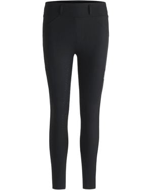 BOSS Equestrian Full-Grip Breeches With Four-Way Stretch - Blue