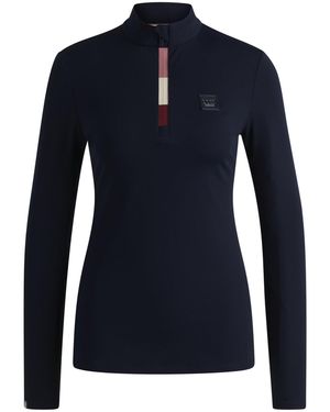 BOSS Equestrian Slim-Fit Training Shirt - Blue