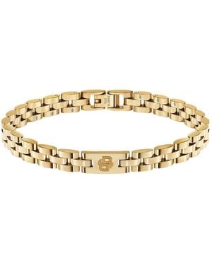 BOSS Light---Tone Cuff With Logo Details - Metallic