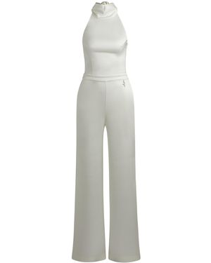 HUGO Combinaison en satin avec liens - Blanc