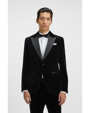 BOSS Slim-Fit Tuxedo Jacket - Black