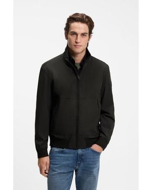BOSS Water-Repellent Softshell Jacket With Detachable Sleeves - Black
