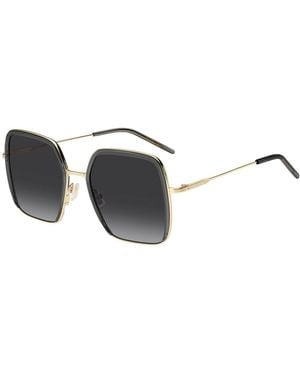 BOSS Acetate Sunglasses With-Tone Steel - Black