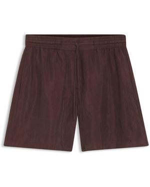 BOSS Regular-Fit Shorts Van Canvas Met Trekkoord Aan De Tailleband - Rood