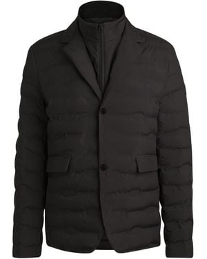 BOSS Equestrian Blazer-Style Quilted Jacket - Black