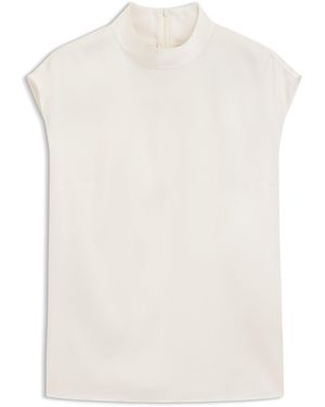 BOSS Mock-Neck Top - White