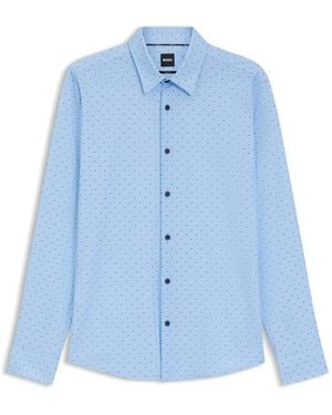 BOSS Slim-Fit Shirt - Blue