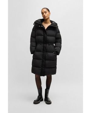 BOSS Water-Repellent Parka Jacket - Black