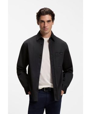 BOSS X Aston Martin Relaxed-Fit Overshirt - Black