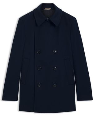 BOSS Slim-Fit Jopper Van Wol En Kasjmier - Blauw