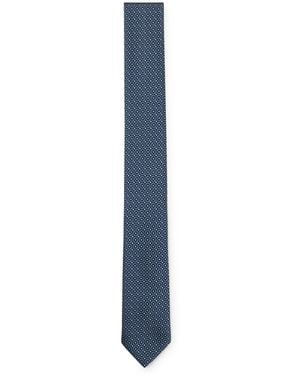 BOSS Formal Tie With Modern Pattern - Blue