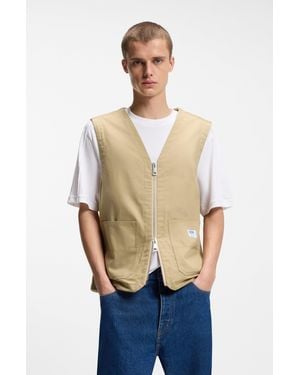 HUGO Beige Men's Casual Jackets Size M - Blue
