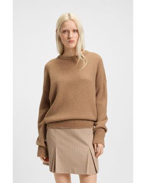 HUGO Oversized-Fit Jumper - Natural