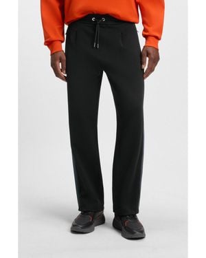 BOSS Porsche X Tracksuit Bottoms With Side Stripes - Black