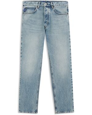 HUGO Regular-Fit Jeans Aus Leuchtend Blauem Gewebe Mit Broken-Twill-Struktur