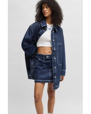 HUGO Dark Blue Women's Casual Jackets Size S