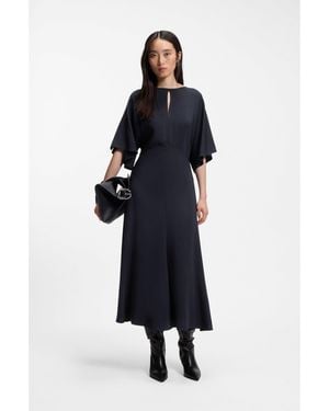 BOSS Long-Length Business Dress - Blue