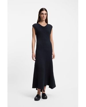 BOSS Dark Blue Women's Maxi Dresses Size S - White
