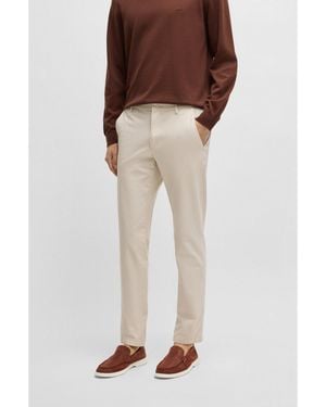 BOSS Slim-Fit Trousers - Brown