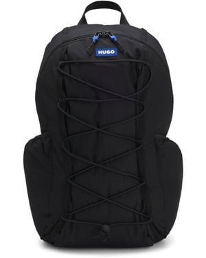HUGO Backpack With Rubber Logo Patch - Black