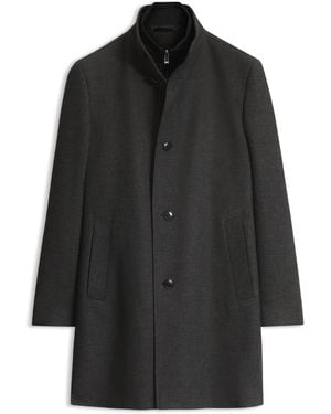 BOSS Abrigo Slim Fit - Negro