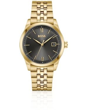 BOSS Langford-Dial Watch With Five-Link Bracelet - Metallic