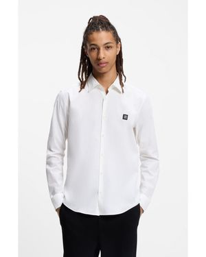 HUGO Slim-Fit Shirt - White