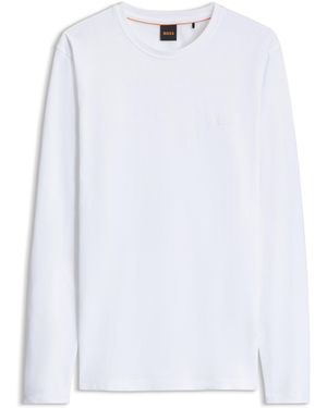 BOSS T-Shirt Aus Baumwolle - Weiß