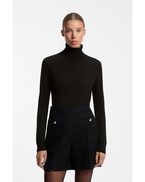 HUGO Rollneck Jumper - Black