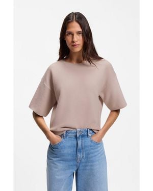 BOSS Relaxed-Fit Jumper - Pink