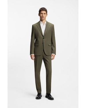 HUGO Two-Piece Extra-Slim-Fit Suit With Performance Stretch - Green