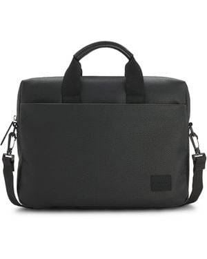 HUGO Document Case With Logo Patch - Black