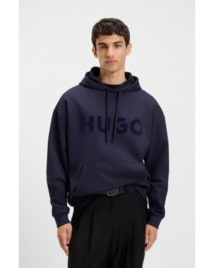 HUGO Oversized-Fit Hoodie - Blue