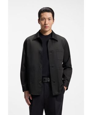BOSS Relaxed-Fit Jacket - Black