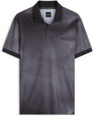 BOSS Active Slim-Fit Polo - Schwarz