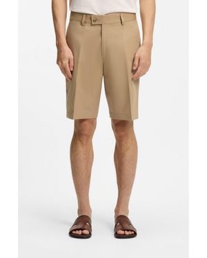 BOSS Tapered-Fit Shorts - Natural