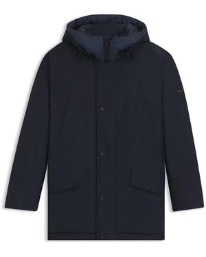 BOSS Water-Repellent Jacket With Contrasting Trims - Blue
