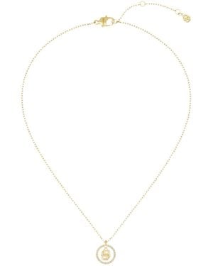 BOSS Tone Necklace With Double B Monogram Pendant - White