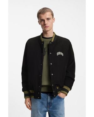 HUGO Varsity Jacket - Black