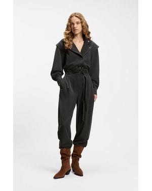 BOSS Light Gray Women's Jumpsuits Size 4 - Black