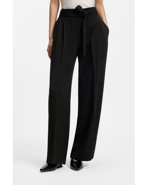 BOSS Relaxed-Fit Pants - Black