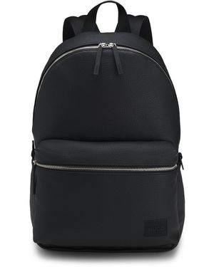 HUGO Mochila Con Cremallera Y Parche De Goma Con Logo - Negro