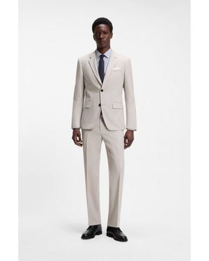 HUGO Two-Piece Slim-Fit Suit - Grey