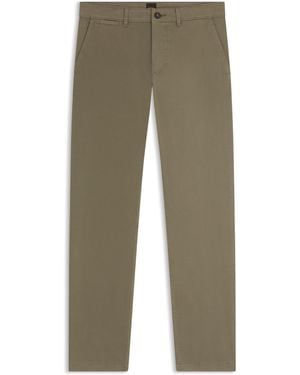 BOSS Regular-Fit Chino Aus Elastischem Baumwoll-Satin - Natur